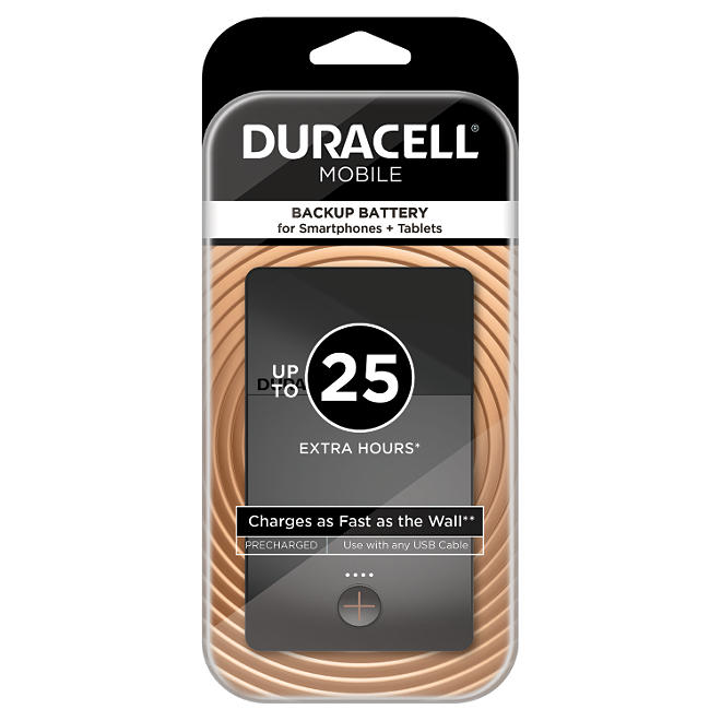 Duracell Mobile PowerPack Mini 3400 mAh Backup Battery For Smartphones + Tablets