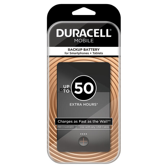Duracell Mobile PowerPack Plus 6800 mAh Backup Battery For Smartphones + Tablets