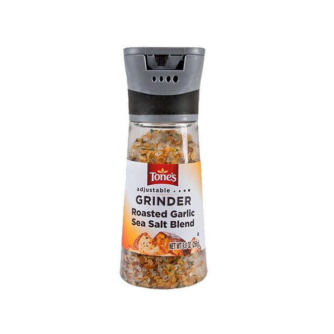 Tone's Roasted Garlic Sea Salt Blend Grinder - 9 oz.