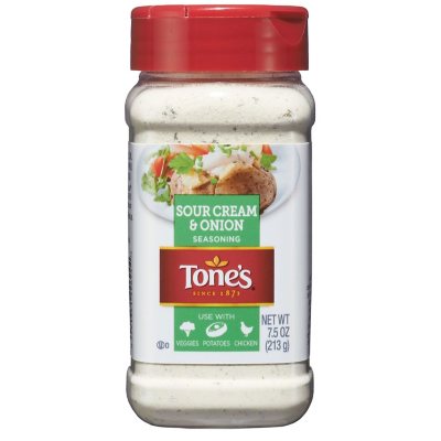 Tone's Sour Cream & Onion Seasoning Blend 7.5 oz