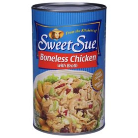 Sweet Sue Boneless Chicken with Broth, 50 oz.