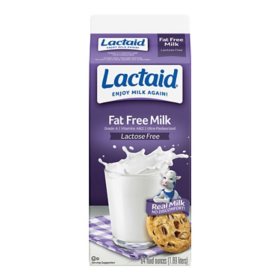 Lactaid Fat Free Milk, 64 fl. oz.