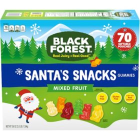 Black Forest Santa Snacks Gummies Box (70 ct., 56 oz.)