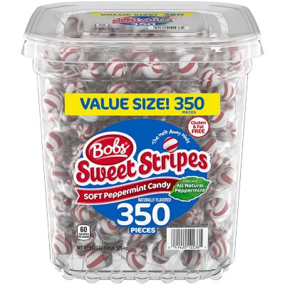 BRACH'S - Formerly Bob's Sweet Stripes WINTERGREEN Soft Mint's Candy- 40  PIECES