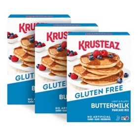 Krusteaz Gluten Free Buttermilk Pancake Mix, 16 oz., 3 pk.