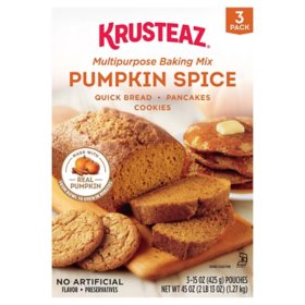Krusteaz Pumpkin Spice Baking Mix (45 oz., 3 pk.) 
