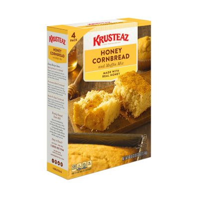 Krusteaz Natural Honey Cornbread and Muffin Mix, 60 oz.