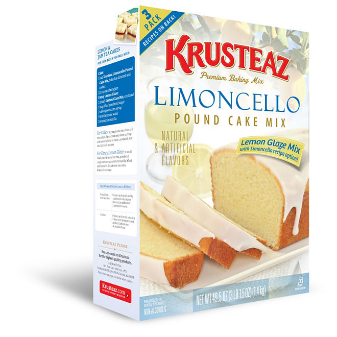 Krusteaz Limoncello Pound Cake Mix (49.5 oz., 3 pk.)