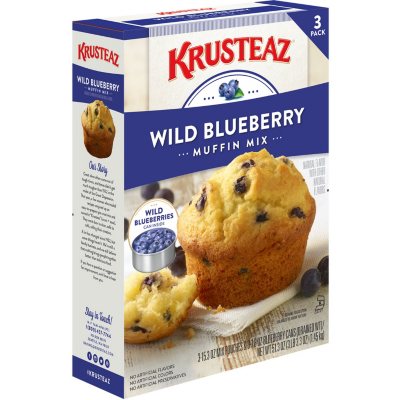 Krusteaz Wild Blueberry Muffin Mix (17.1 oz., 3 pk.) Sam's Club