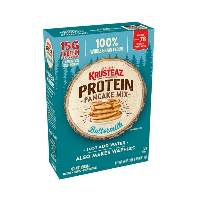 Krusteaz Buttermilk Protein Pancake Mix (57 oz.) - Sam's Club