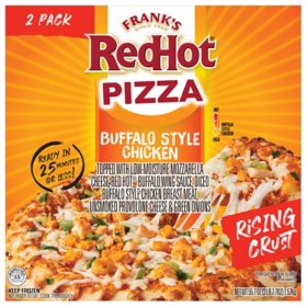 Frank's RedHot Buffalo Style Chicken Pizza, Frozen, 2 pk.