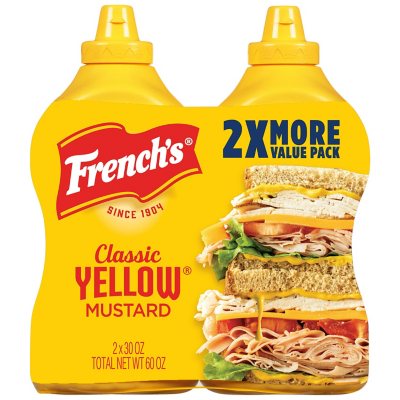 French's 100% Natural Classic Yellow Mustard (30 oz., 2 pk.) - Sam's Club