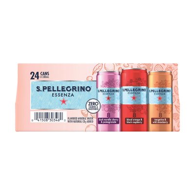 San Pellegrino Sparkling Fruit Beverages - All Flavor Variety Pack  (Sampler), 11.15 Fl Oz Cans, Naturally Flavored Sparkling Water | 7 Flavors  - Pack