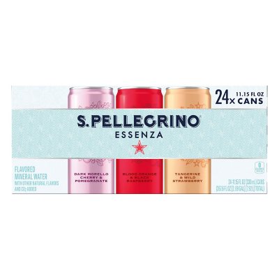 S.Pellegrino Essenza Flavored Mineral Water Variety Pack (11.15 fl. oz., 24  pk.) - Sam's Club