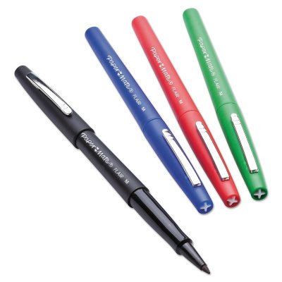 Paper Mate Flair Felt Tip Pens - Medium Pen Point - 1.1 mm Pen Point Size -  Assorted - Assorted Barrel - Nylon Tip - 12 / Set - Thomas Business Center  Inc