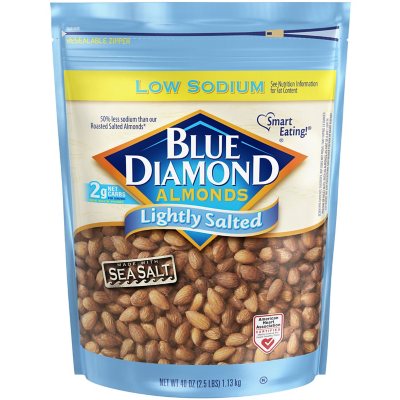 helbrede Bestil Underinddel Blue Diamond Lightly Salted Whole Almonds (40 oz.) - Sam's Club