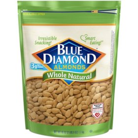 Blue Diamond Whole Natural Almonds, 40 oz.