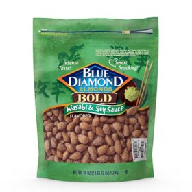 Blue Diamond Wasabi and Soy Sauce Flavored Almonds 45 oz.