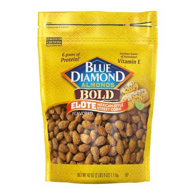 Blue Diamond Bold Elote Mexican Style Street Corn Almonds (40 oz ...