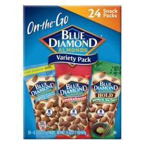 Blue Diamond Almond Variety Pack, .75 oz., 24 pk.