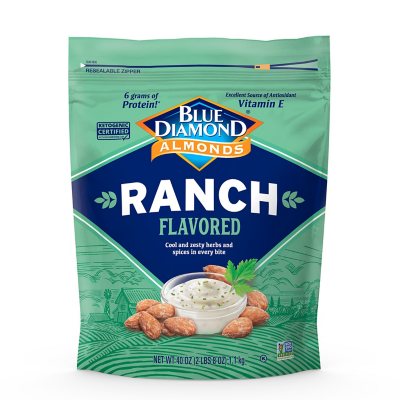 Blue Diamond Ranch Flavored Almonds, 40 oz. - Sam's Club