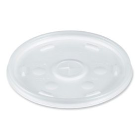 Bev Tek Clear Plastic Pop Lock Hot / Cold Drinking Cup Lid - Fits 12, 16  and 24 oz - 100 count box