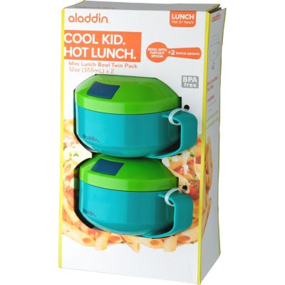 Aladdin Microwaveable Food Drink Soup Travel Container With Spoon 10oz