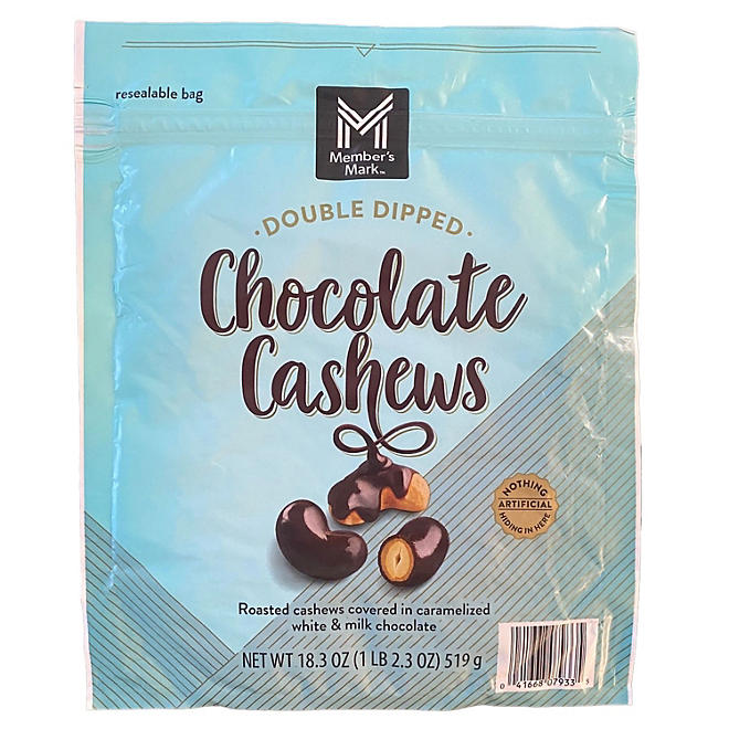 Member’s Mark Double Dipped Chocolate Cashews, 18.3 oz.
