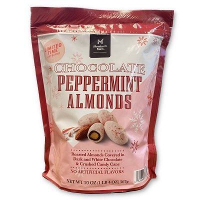 Shop Member's Mark Chocolate Peppermint Almonds.