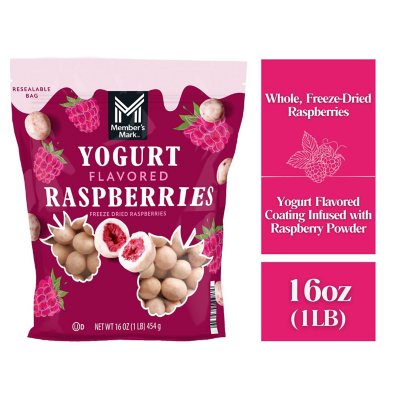 Member's Mark Yogurt Covered Raspberries, 16 oz.