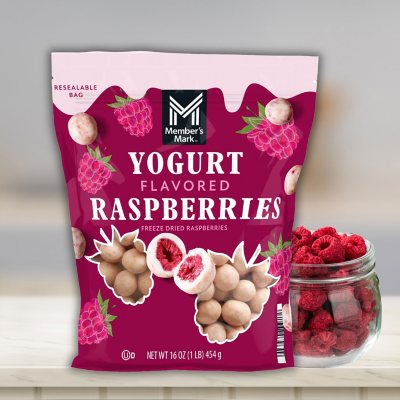 Member's Mark Yogurt Covered Raspberries, 16 oz.