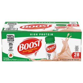 BOOST 20g High Protein Nutritional Drink, Strawberry (8 fl. oz., 28 ct.)