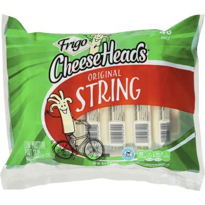 Frigo Cheese Heads String Cheese (1 oz. pkg., 48 ct.) - Sam's Club