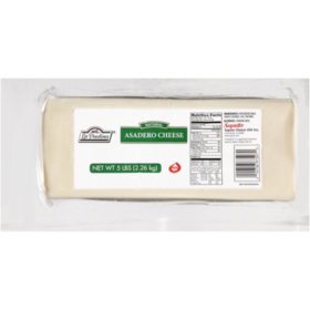 La Paulina Natural Asadero Cheese - 5 lb. Brick