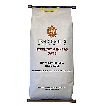 Prairie Mills Steelcut Pinhead Oats (25 lbs.)