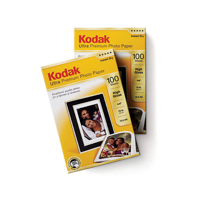 Kodak Ultra Premium 4"x6" 200 Sheet Photo Paper - 280gsm High Gloss - 285gsm Studio Gloss   