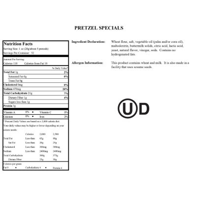 Utz Sourdough Specials Pretzels, 3.25 lbs. - Sam's Club