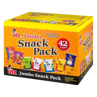 ( best by apr/08/2025 )42 ct Utz Variety Snack Pack Box