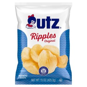 Utz Ripples Original Potato Chips, 15 oz.