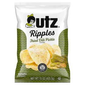 Utz Dill Pickle Potato Chips, 15 oz.