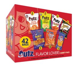 Utz Flavor-Lovers Variety Pack Chips, 42 pk.