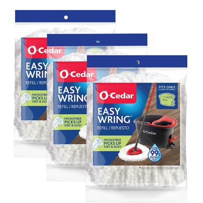 O-Cedar Easy Wring Spin Mop and Bucket with Bonus Refills