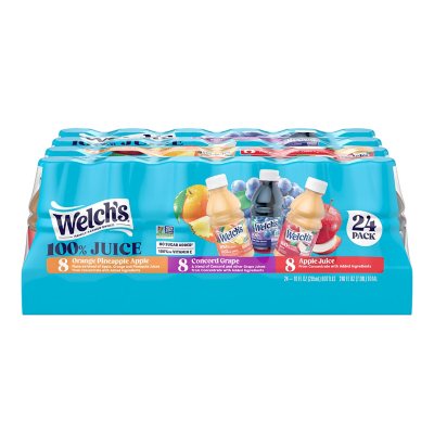 Welch's 100% Juice Variety Pack 10 oz., 24 pk. - Sam's Club