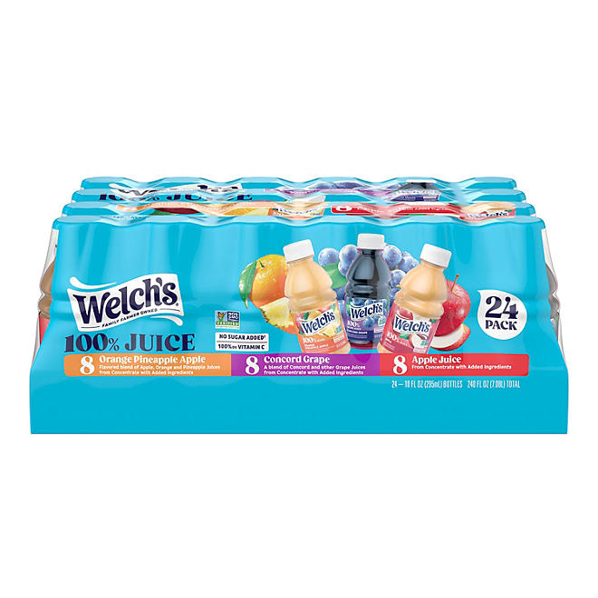 Welch's 100% Juice Variety Pack 10 oz., 24 pk.