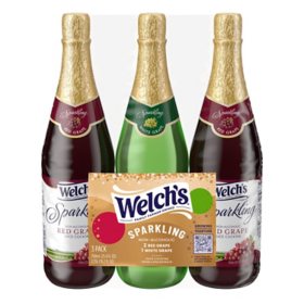 Welch's Sparkling Grape Juice Variety Pack (25.4 fl. oz., 3 pk.)
