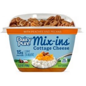 Dairy Pure Mix Ins Cottage Cheese Peach Pecan 6 Pk Sam S Club