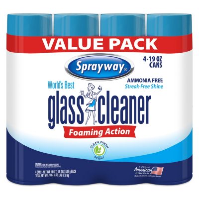 Sprayway Glass Cleaner, 19 oz. cans (Choose Pack Size) - Sam's Club