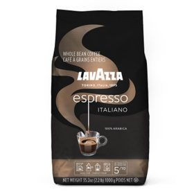 Lavazza Medium Roast Whole Bean Coffee, Caffe Espresso35.2 oz.