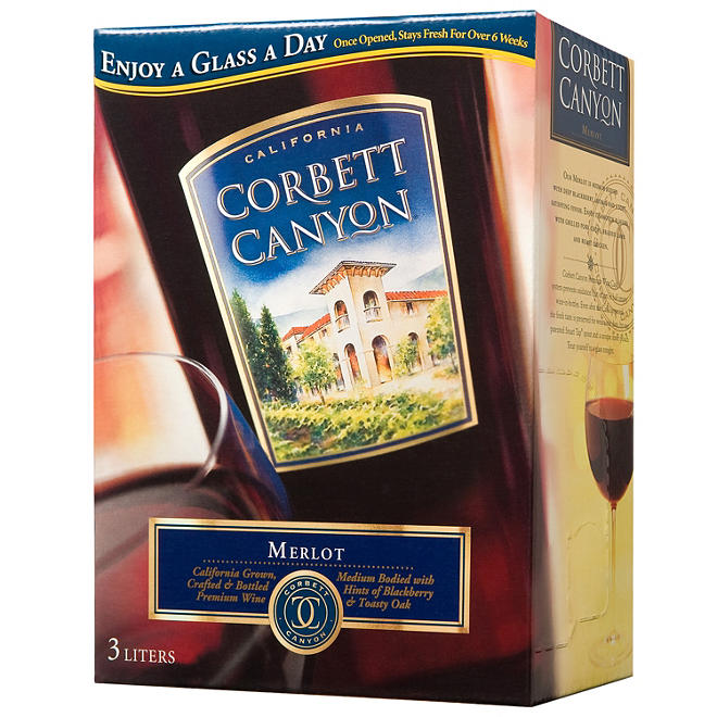 Corbett Canyon Merlot, Bag in Box (3 L)