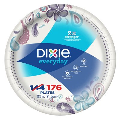 Dixie 500-Pack Paper Leak Proof Disposable Dinner Plates at